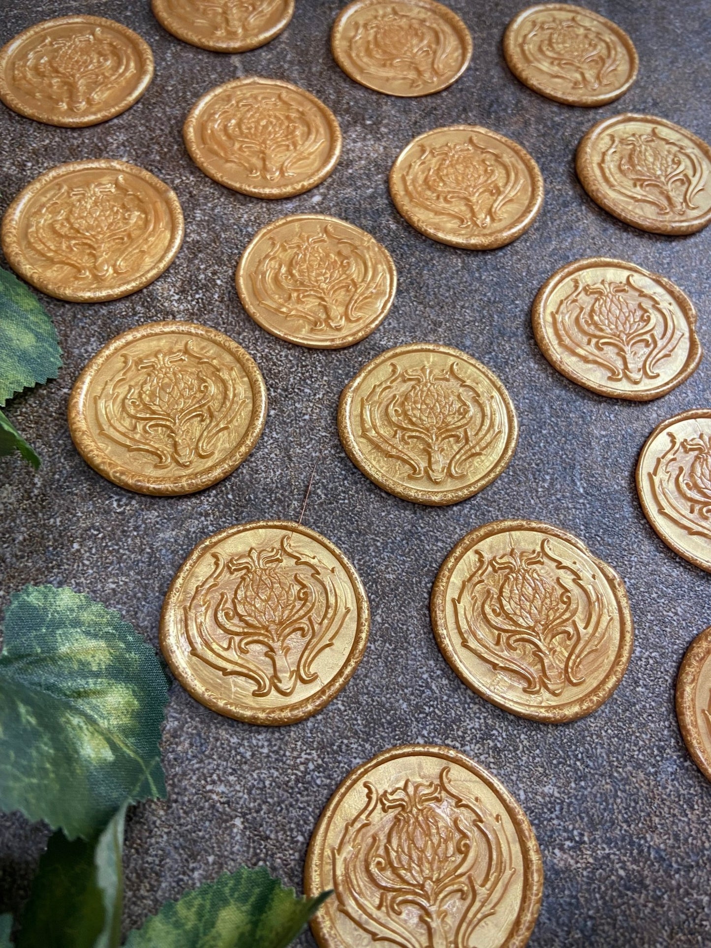 6 Thistle wax seals - variations availableSelkie CoveWax Seal, Sticker, Stationary